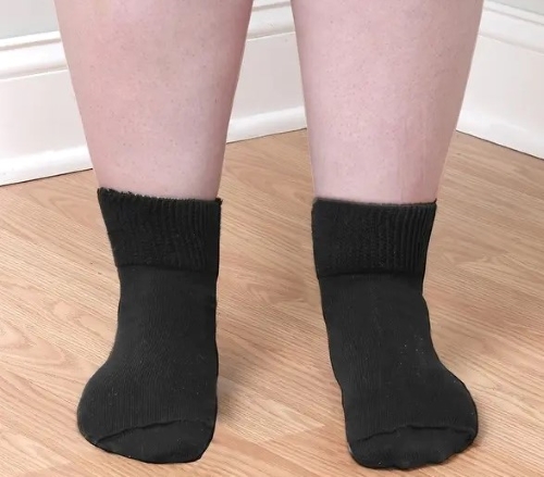 Extra Wide Comfort Anklet Quarter Top Sock